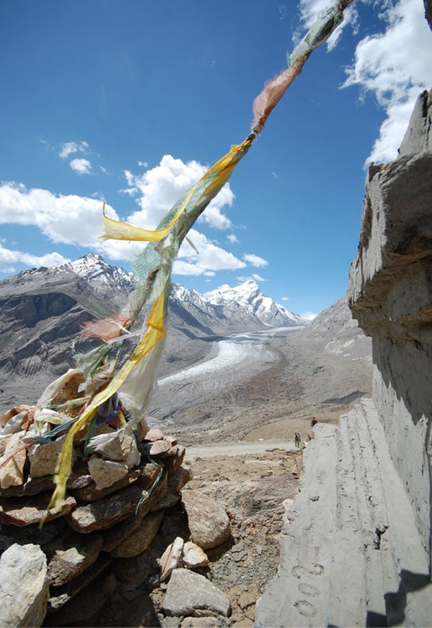 Prayer Flag at pass of Pense La, Ladakh